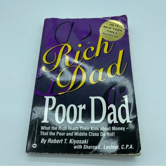 Rich Dad Poor Dad by Robert T. Kiyosaki Book Paperback Flawed - Picture 1 of 10